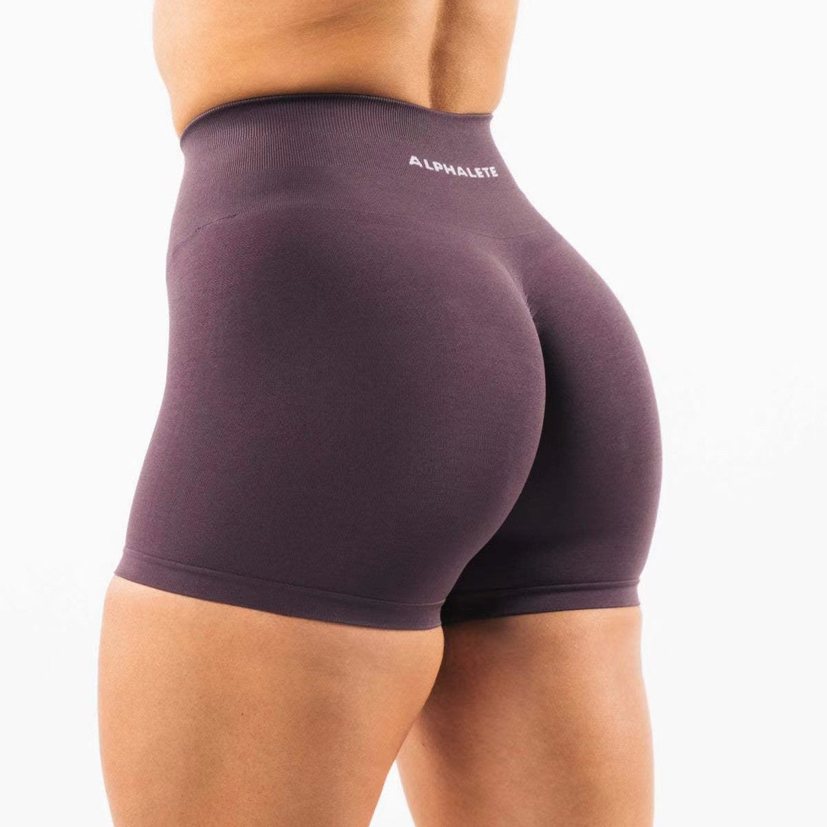 Alpha luxe Sculpt Shorts – Second Skin Fit, Maximum Booty Lift Fitness Leggings Women's Gym Sports Skinny Running Shorts Sheath Shorts