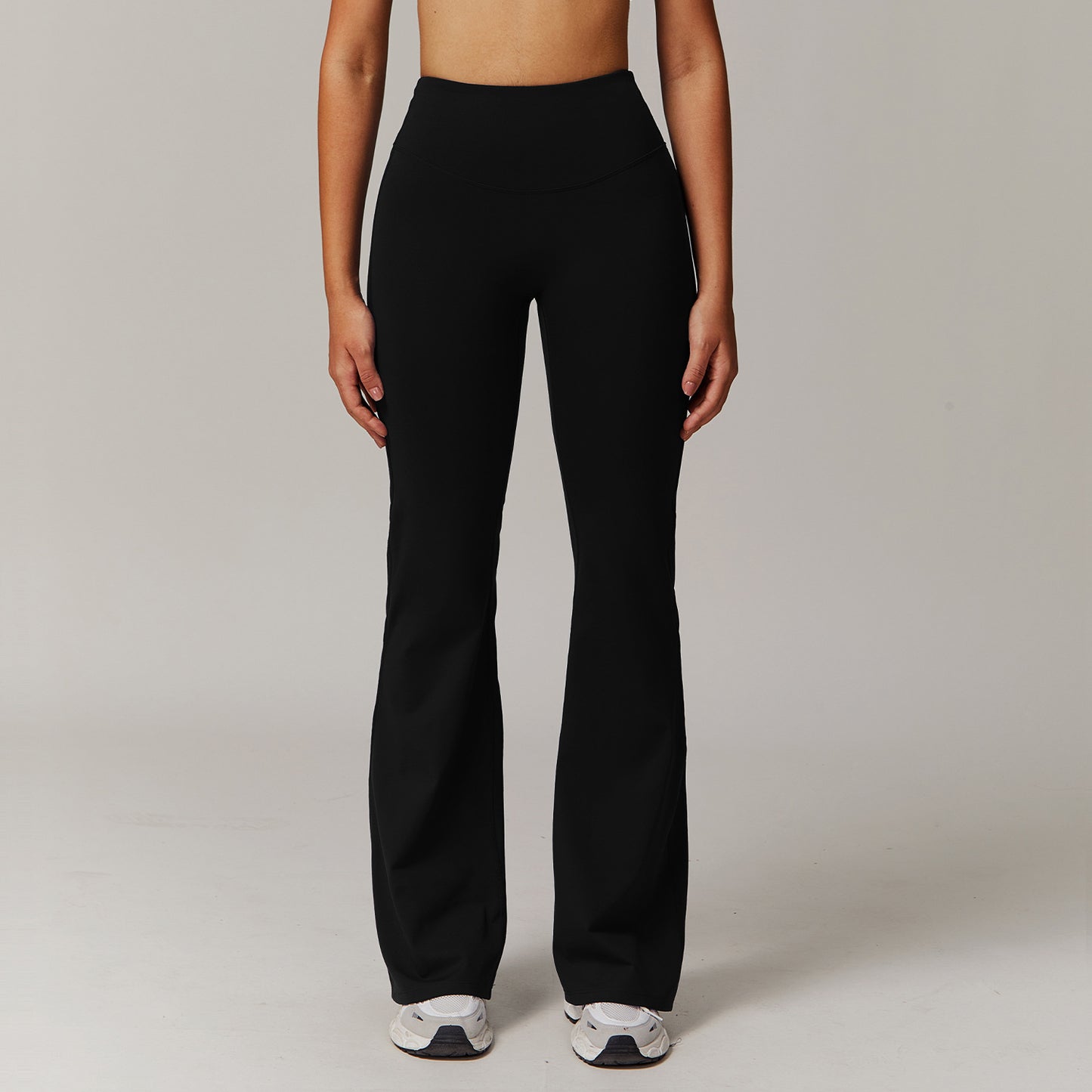 Flex Flare Pants – Sculpted Fit, Studio Flow Skinny Yoga Pants Women's Wide Leg Running Exercise Pants