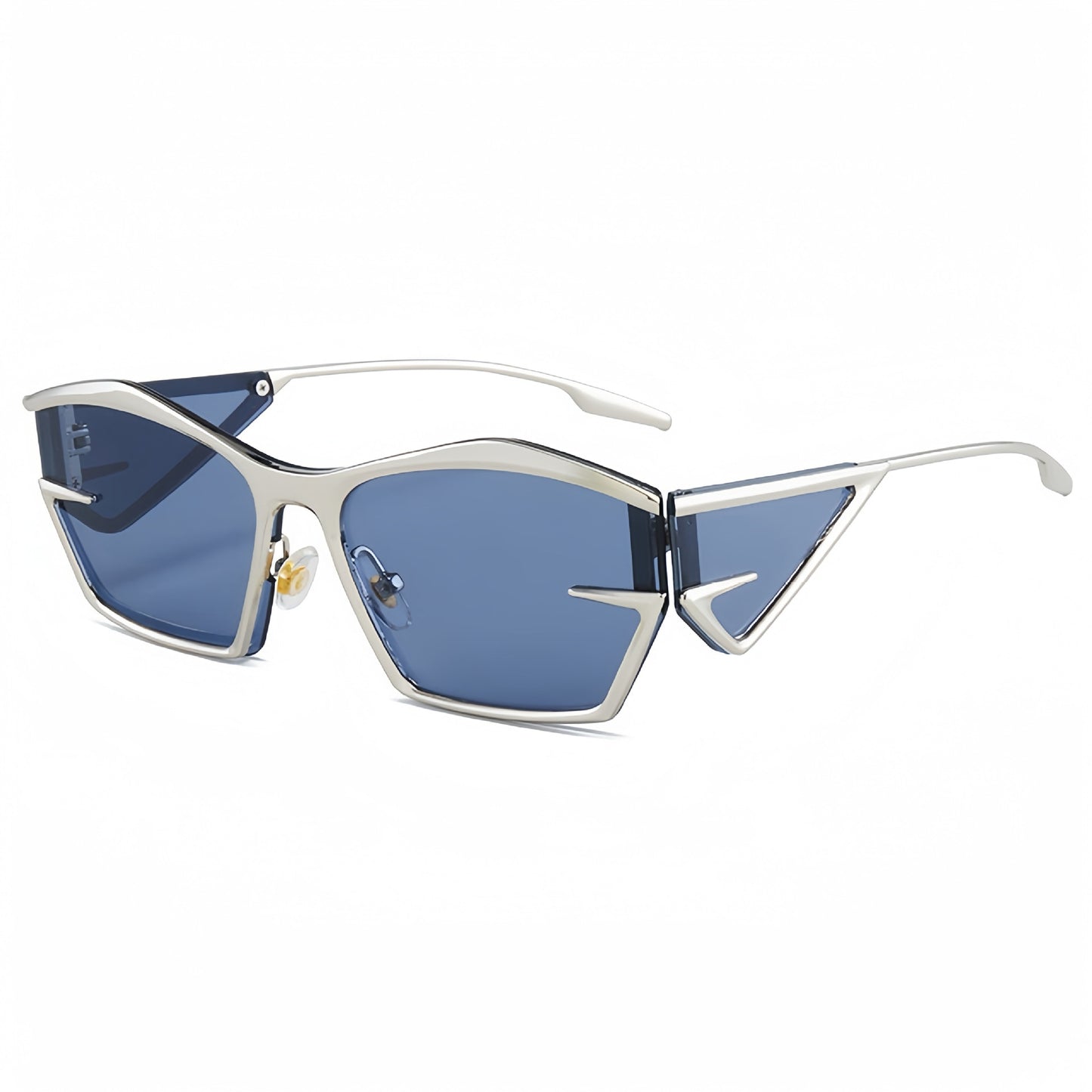 Futuristic Geometric Frame Sunglasses Future Technology Sunglasses Fashion Sunglasses