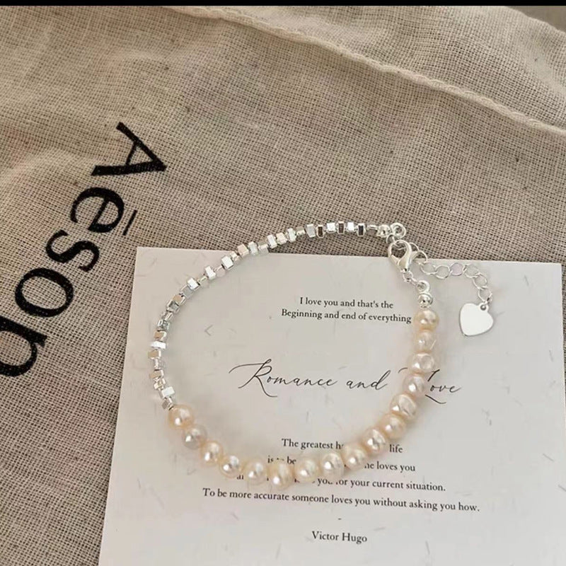 Pearl Silver Fashion Bracelet For Women