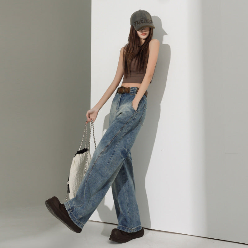 Low Rise, High Impact – Wide-Leg Revival Denim High Waist All-matching Sickle Jeans For Women
