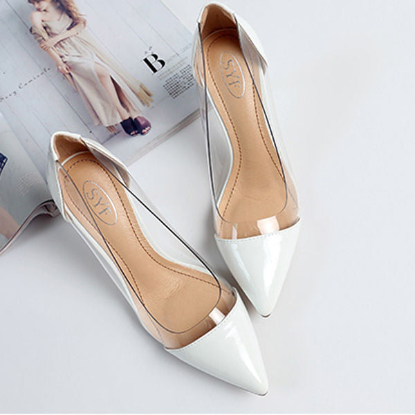 Transparent Nude High Heels Women's Stiletto Heel Summer