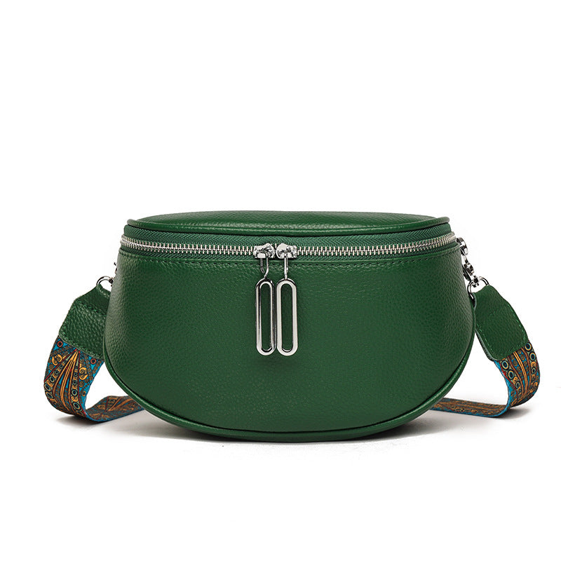 First Layer Cattlehide Leather Fashion Casual Messenger Bag For Women's