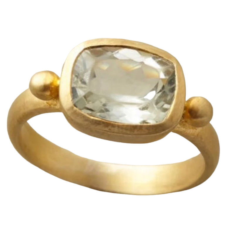 Fashion Heavy Industry Geometric Exquisite Ring