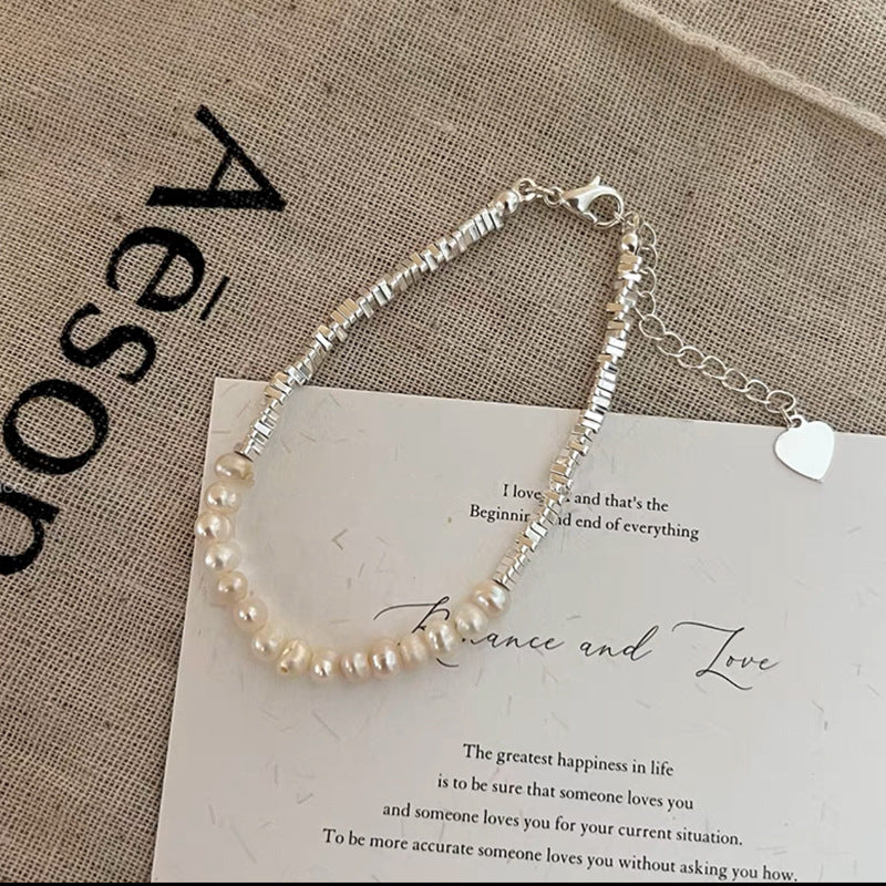 Pearl Silver Fashion Bracelet For Women