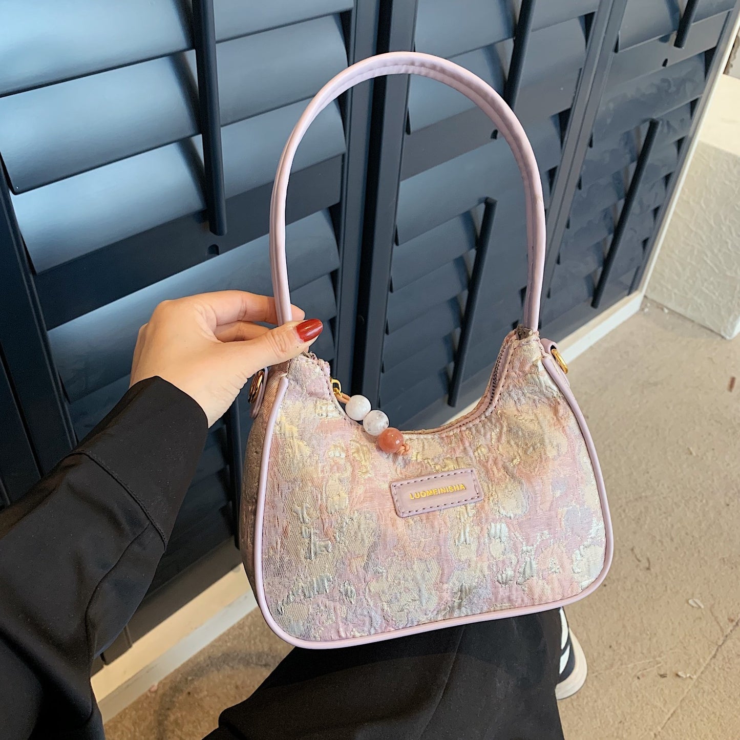 Chic Patterned Shoulder Bag / Mini Purse French Fashion Handbag Shoulder Underarm