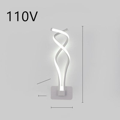 Rhythmic Wave LED Wall Light Minimalist Wall Accent Light Infinity Loop LED Wall Sconce