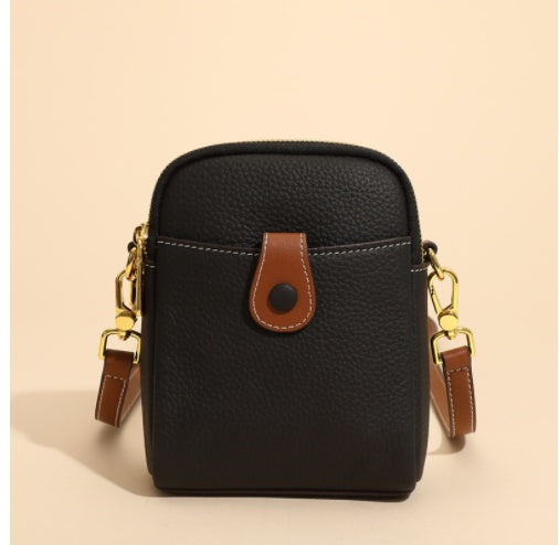 Mini Crossbody Bag – Sleek, Stylish & Surprisingly Spacious Lychee Pattern Mobile Phone Bag Small High Quality Leather Crossbody Bags For Women Wallet