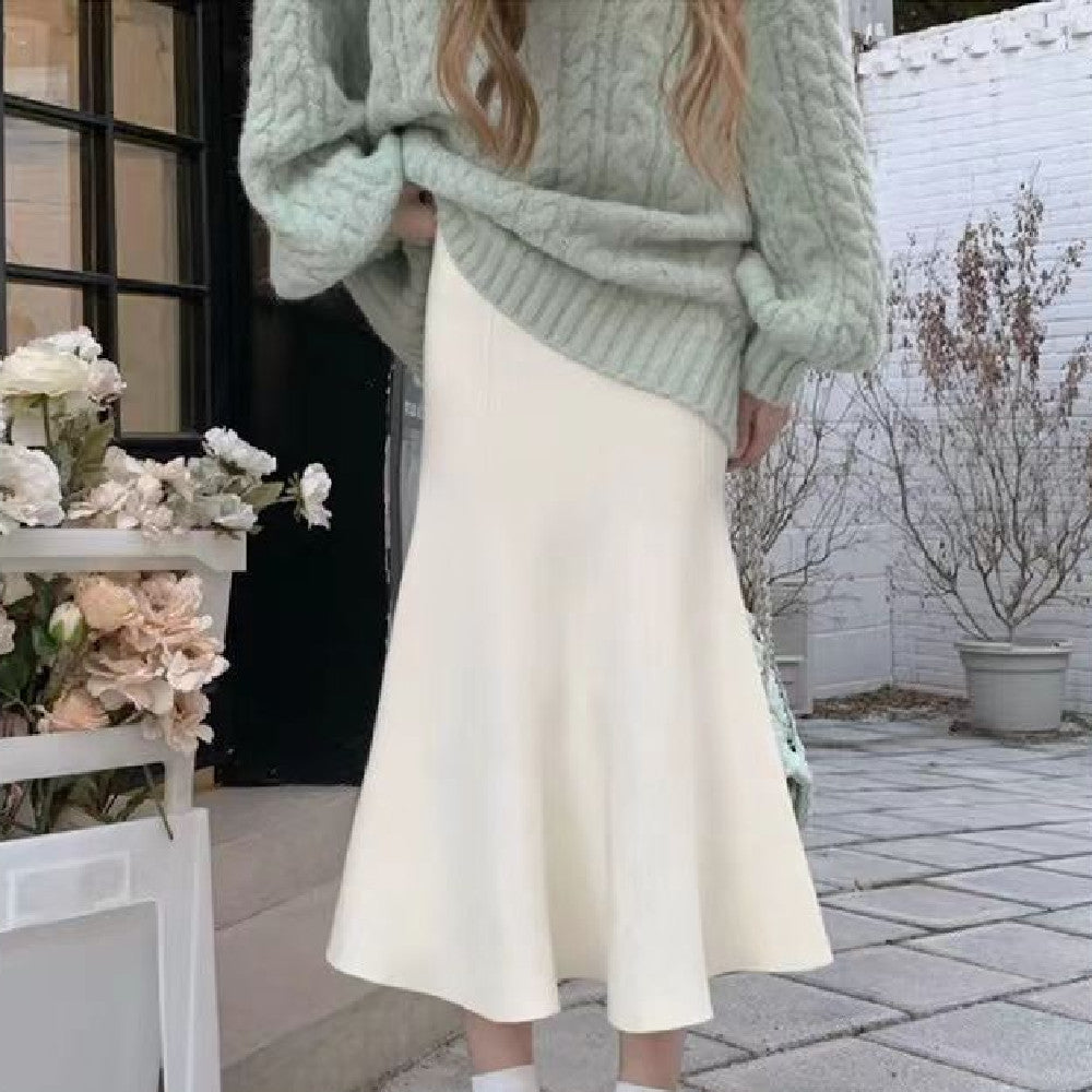 Fashion Personalized Milk Fishtail Skirt For Women's