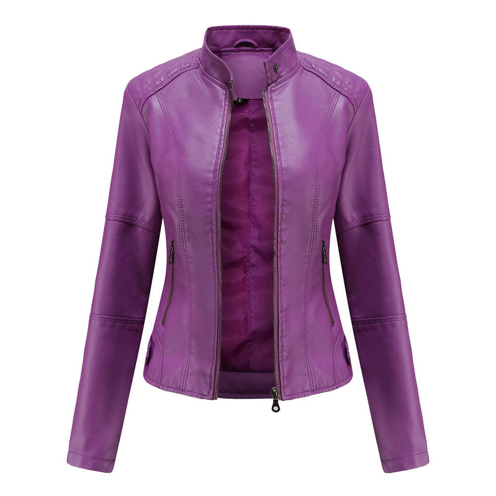 European And American Women's Leather Jackets For Women's