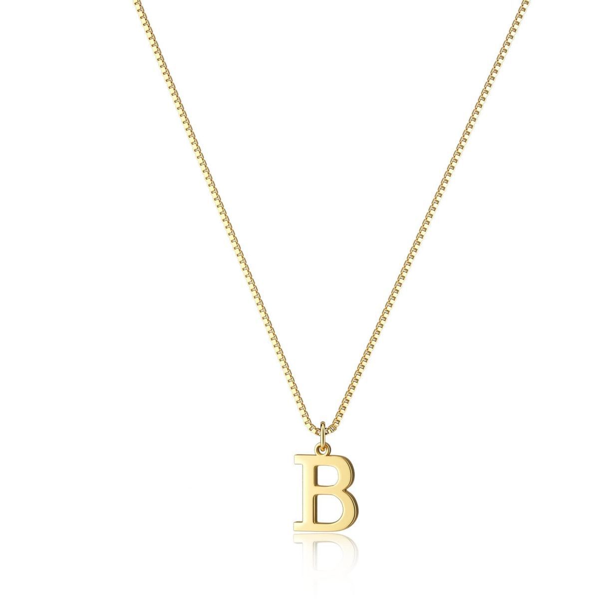Elegant Gold Finish Monogram Necklace | Perfect Personalized Gift Copper-plated Gold Fashion Exquisite Personality All-matching