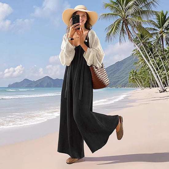 Design Sense Artistic Lazy Suspender Pants For Women