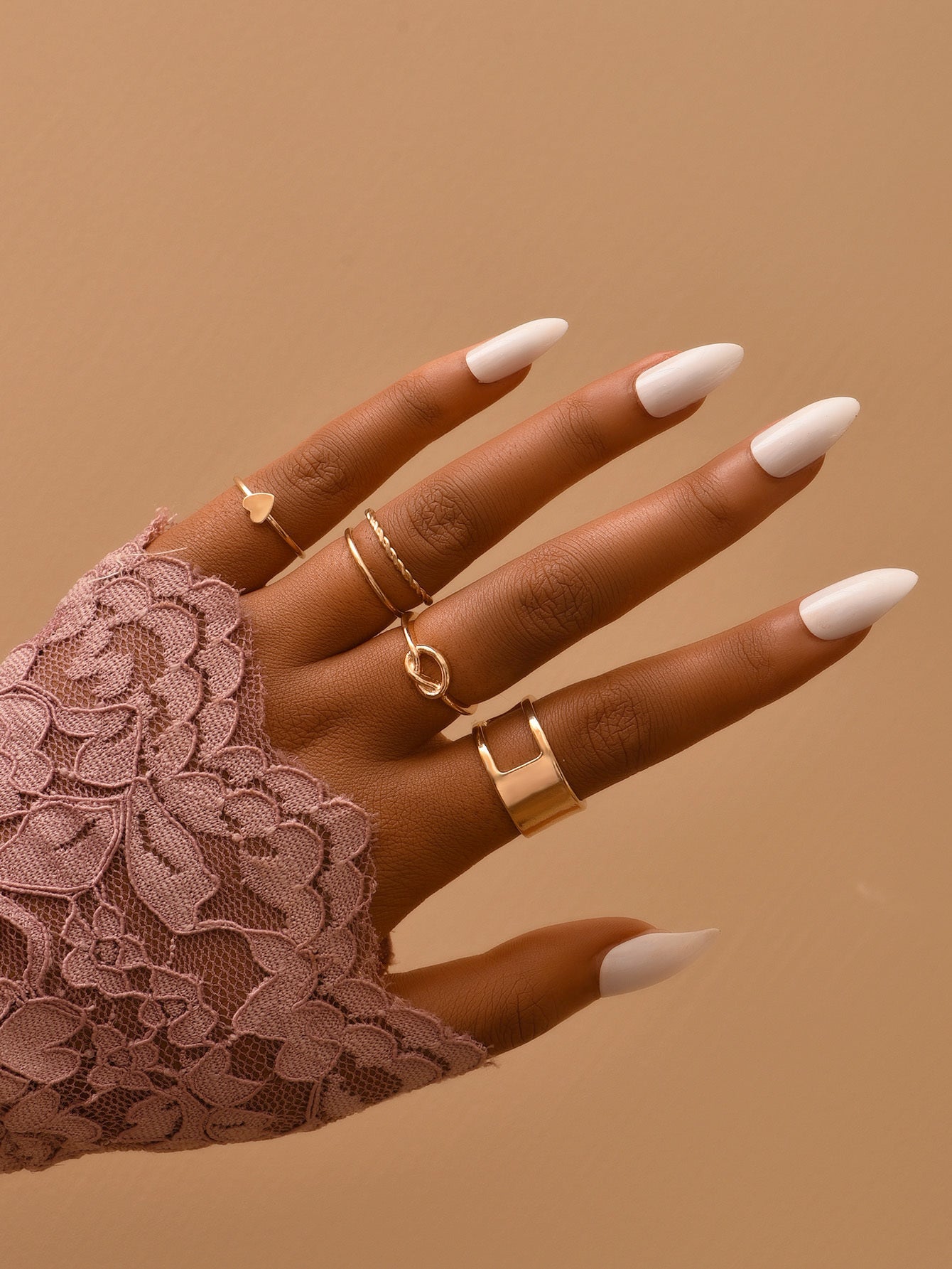 Boho Chic Midi & Knuckle Ring Pack Metal Ring Set Women