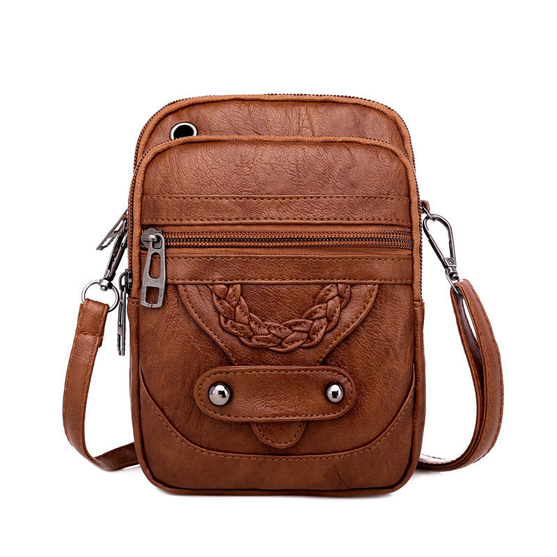 Versatile Everyday Vacation & Beach Footwear European And American Style Mature Fashion Retro Small Bag