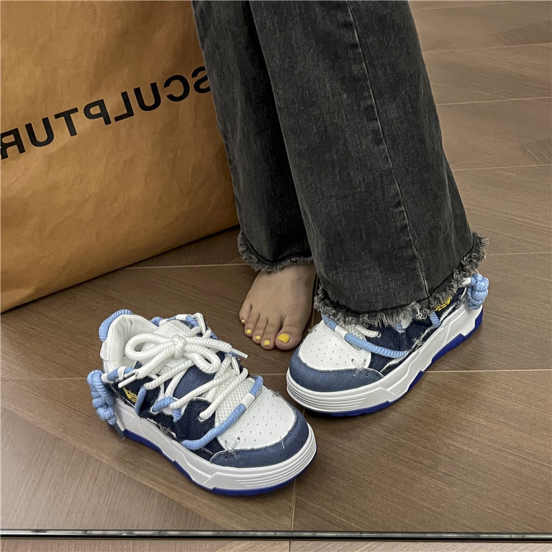 Original All-matching Trendy Platform Leisure Sports Skateboard Women Shoes
