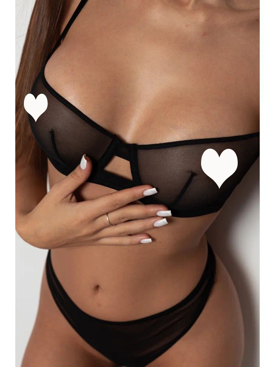 Leopard Print Lingerie Set - Sexy Underwire Bra & Thong Leopard Print Underwear French Bra