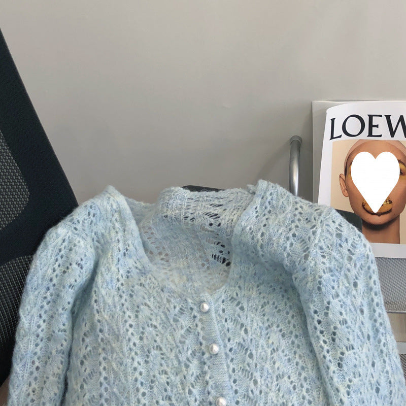 Fashionable Soft Glutinous Mohair Knitted Sweater