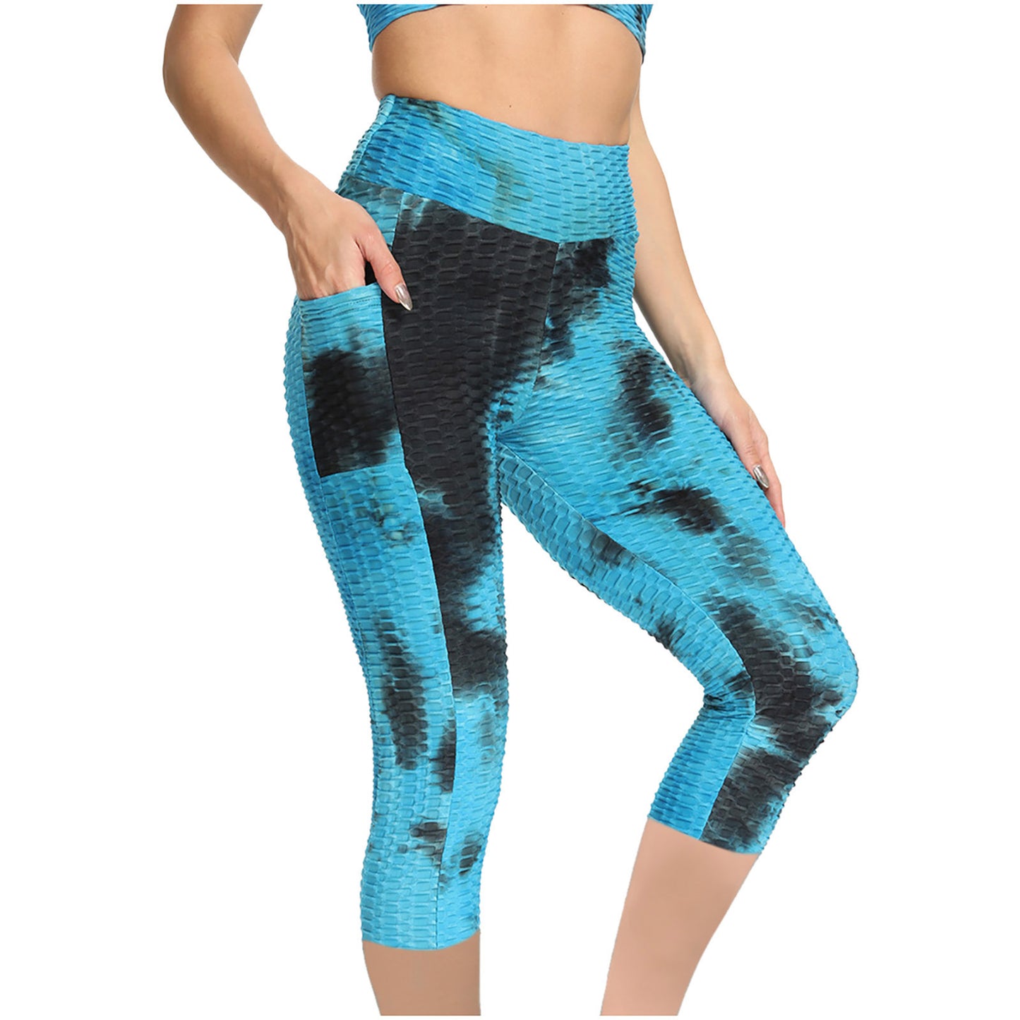 VibeFlex Tie-Dye Leggings – Color Rush Edition Cross-border European And American Foreign Trade New Style Yoga Pants Jacquard Pants