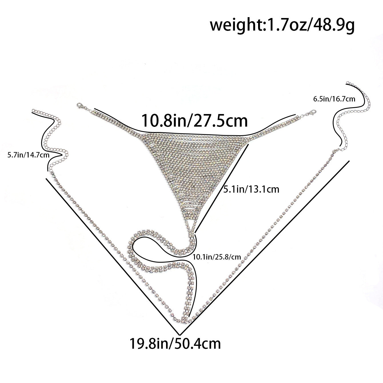 Rhinestone Tassel Bikini Underwear Body Chains