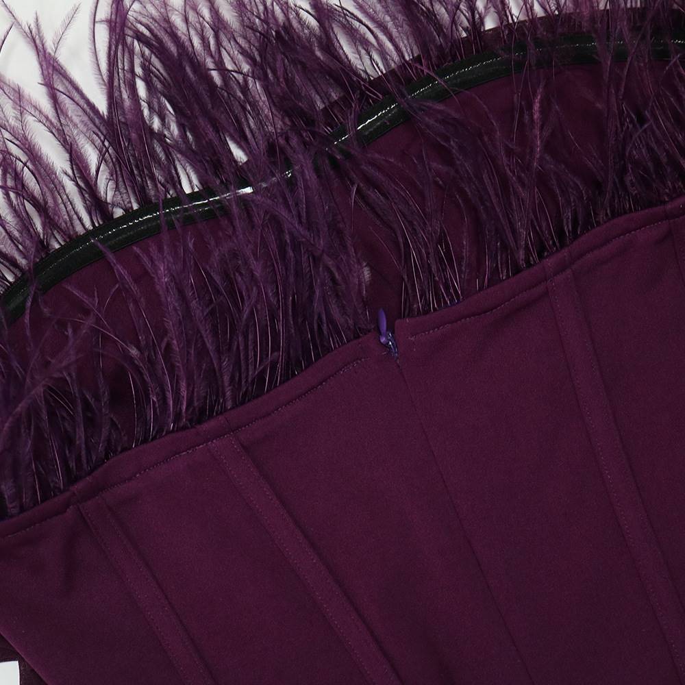 Mid-length Knitted Feather Short Bodycon Dress