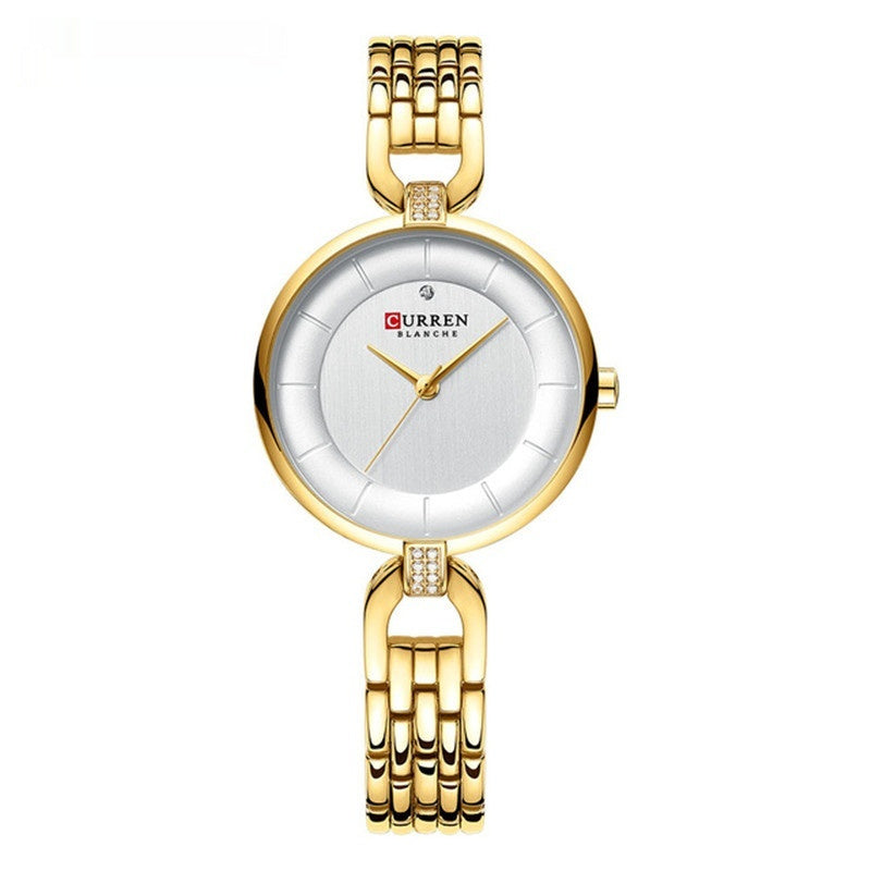 Elegant Women's Analog Quartz Watch Rhinestone Watch Waterproof Quartz Watch Rhinestone-encrusted