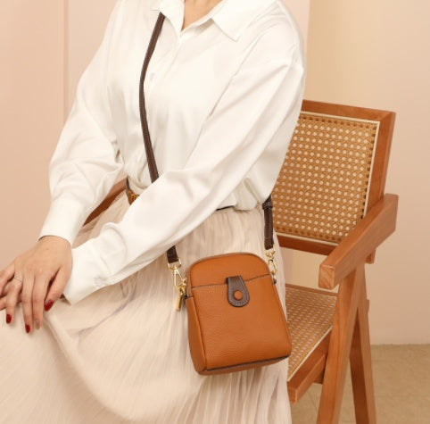 Mini Crossbody Bag – Sleek, Stylish & Surprisingly Spacious Lychee Pattern Mobile Phone Bag Small High Quality Leather Crossbody Bags For Women Wallet