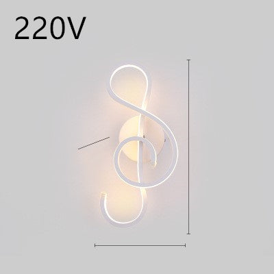 Rhythmic Wave LED Wall Light Minimalist Wall Accent Light Infinity Loop LED Wall Sconce