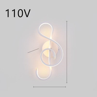 Rhythmic Wave LED Wall Light Minimalist Wall Accent Light Infinity Loop LED Wall Sconce