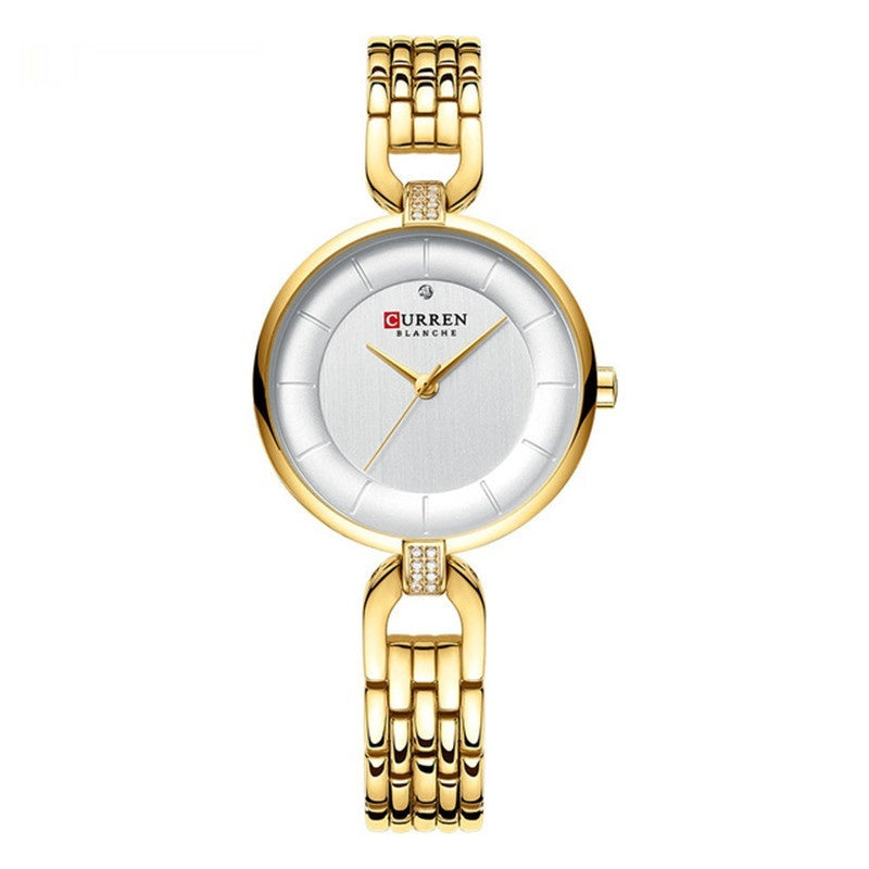 Elegant Women's Analog Quartz Watch Rhinestone Watch Waterproof Quartz Watch Rhinestone-encrusted