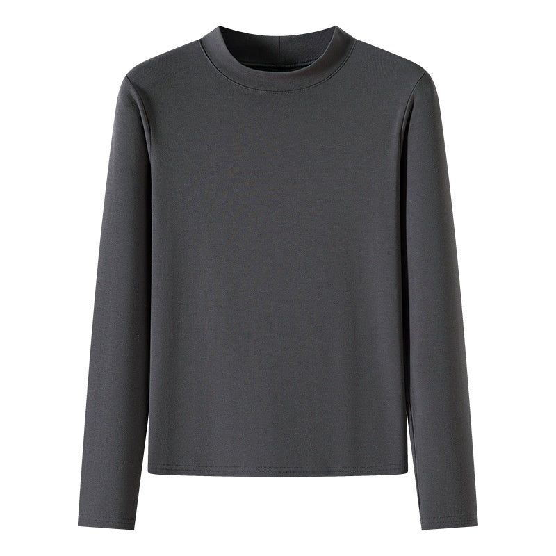 Half Turtleneck Bottoming T-Shirt Women's Autumn And Winter New Western Style