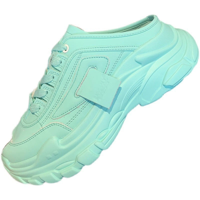 Sponge Cake Thick Bottom Lazy White Women Shoes Ins Dad Shoe Trend