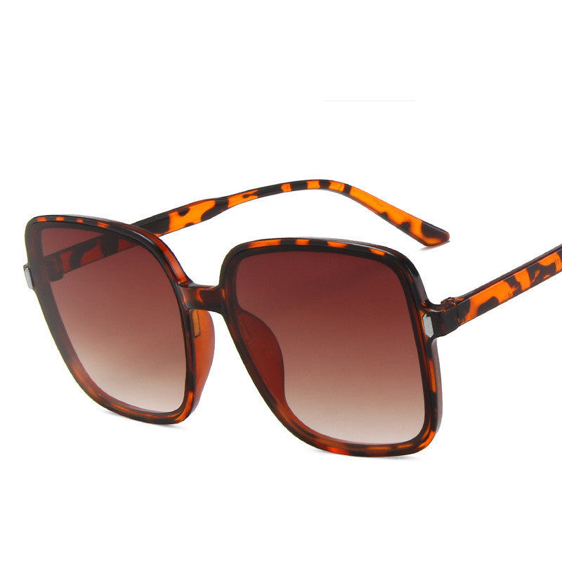 Trendy Gradient Lens Big Sunglasses Sunglasses Big Square Sunglasses Rice Nail Sunglasses