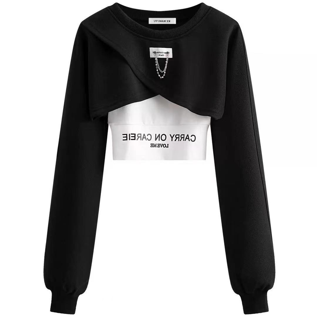 Autumn Suit Women's Wide-leg Pants Three-piece Sling Sweater Loose