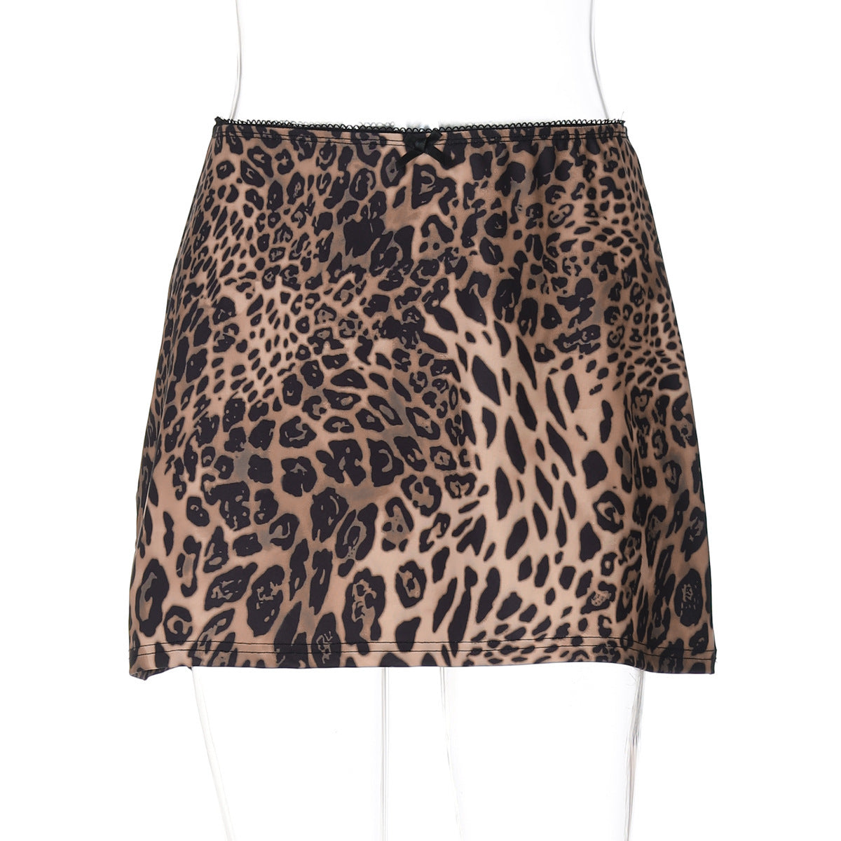 Sexy Leopard Print Printed Stylish Versatile Skirt