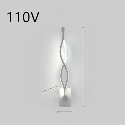 Rhythmic Wave LED Wall Light Minimalist Wall Accent Light Infinity Loop LED Wall Sconce