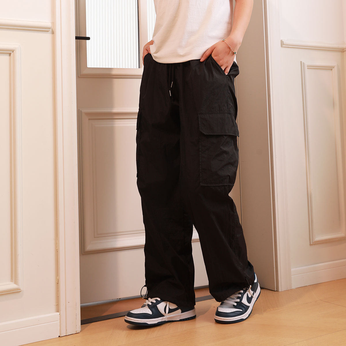 Everyday Easy Cargo Pants Ankle Banded Working Pants Loose All-match Wide Leg Pants