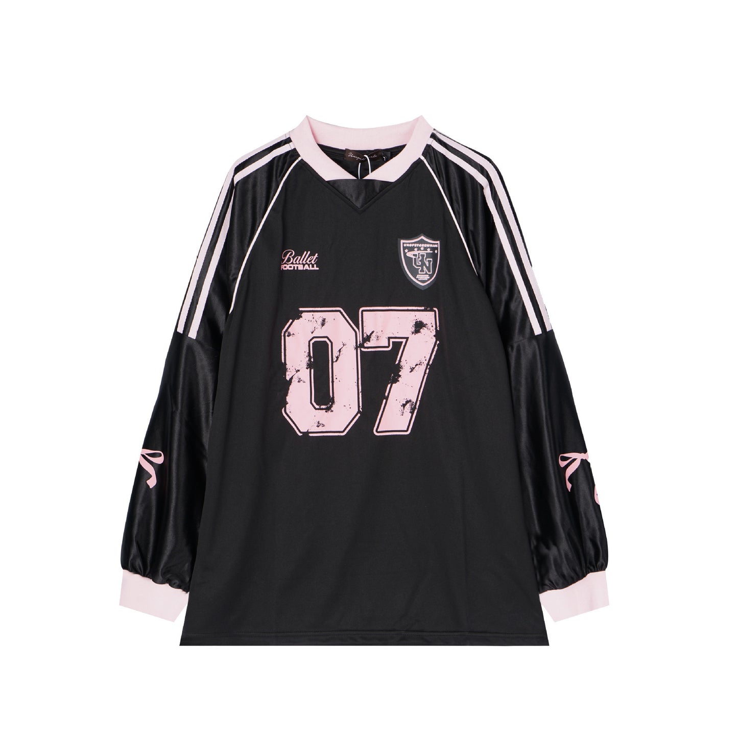Casual Baseball Collar T-shirt In Contrast Color Women