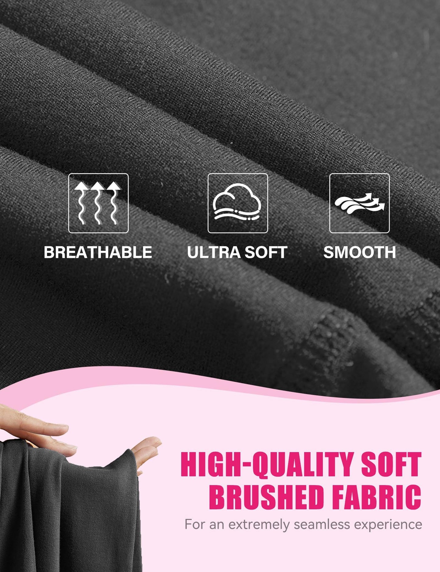 Yoga Pants - Cropped High-waisted Slanted Pockets, 3 Pieces Of Polyester Double Mill, Black Polyester Double Mill, Light Blue, Polyester Double Mill In Bean Paste
