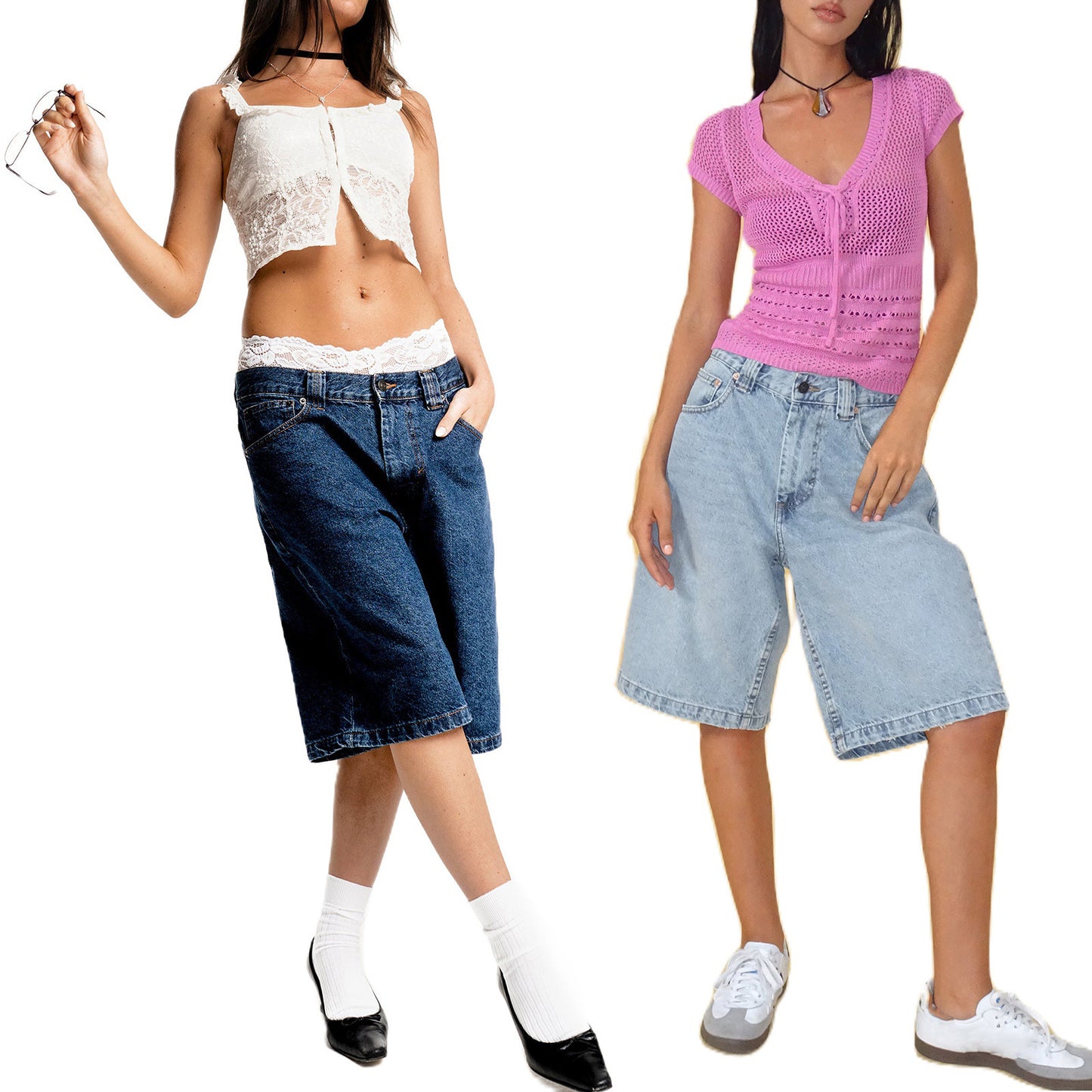 American Denim Shorts Bullet-free Fitted Figure Flattering Women's Pants