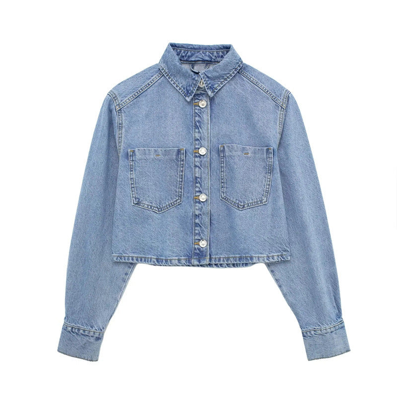 Spring And Summer New Women's Clothing Short Denim Jacket Coat Mid-length Dress Set