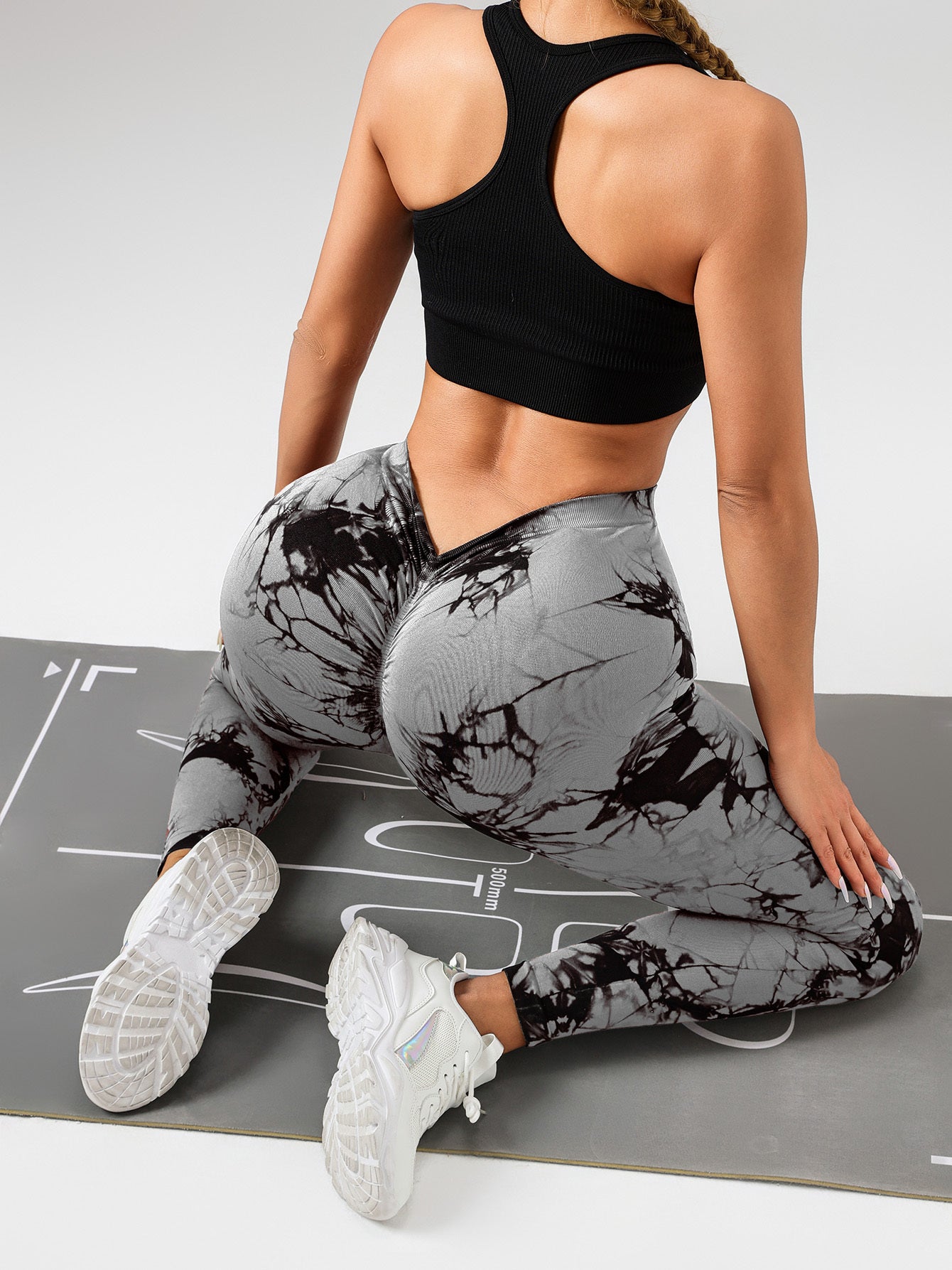 Tie-Dye Booty Boost Leggings (5-Pack) Dyed Yoga Pants With A Waistband At The Lower Back Active Yoga Pants