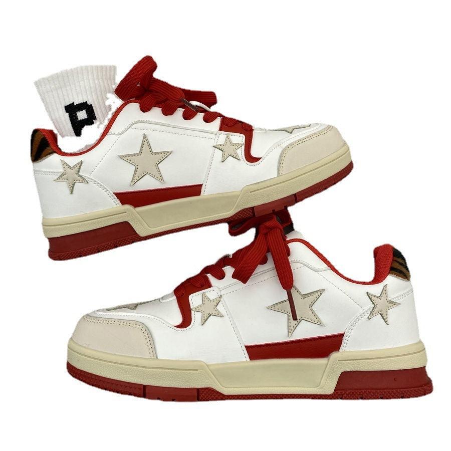 Flat Bottom Low Top Skateboard Shoes For Women