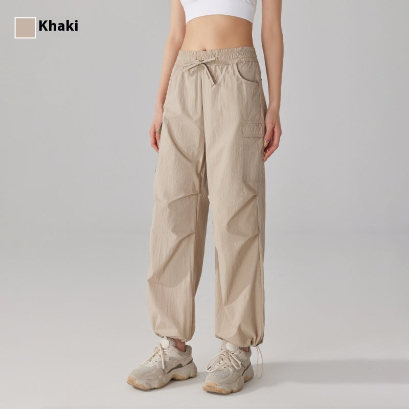 Element-Proof Utility Pants Three-proof Tactical Pants Loose Straight Sports Pants Female