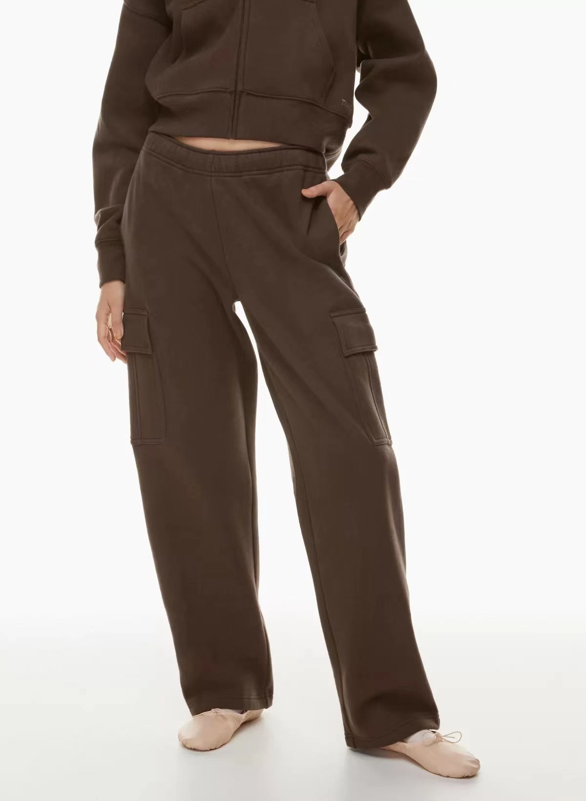 CloudEase Lounge Cargo – Soft Comfort, Sleek Style Elastic-waist High Waist Wide-leg Ankle-length Pants
