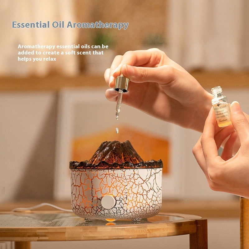 Lava Volcano Aroma Diffuser Smoke Ring Humidifier Aesthetic Air Purifier