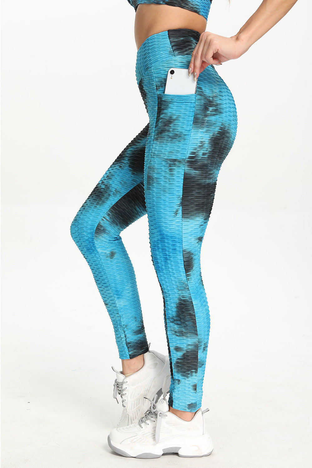 VibeFlex Tie-Dye Leggings – Color Rush Edition Cross-border European And American Foreign Trade New Style Yoga Pants Jacquard Pants
