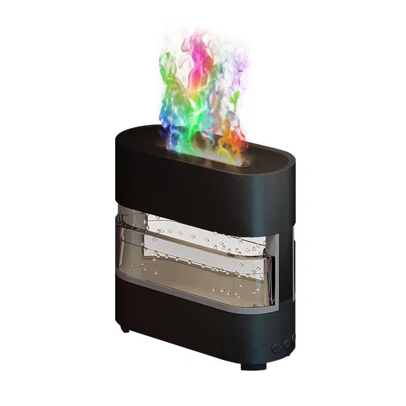 Rain Cloud Fire Humidifier Water Drip 2025 Rain Water Diffuser Fire Flame Humidifier Aroma Diffuser