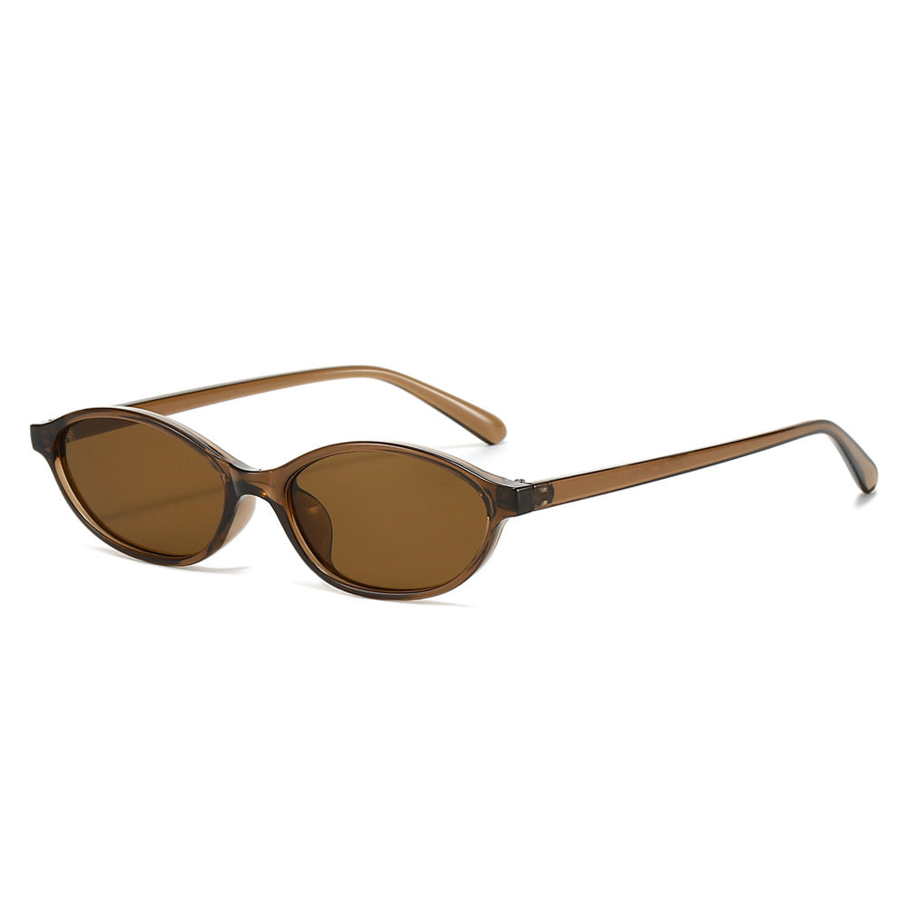 Retro Oval Frame Sunglasses European And American Vintage Sunshade Sunglasses