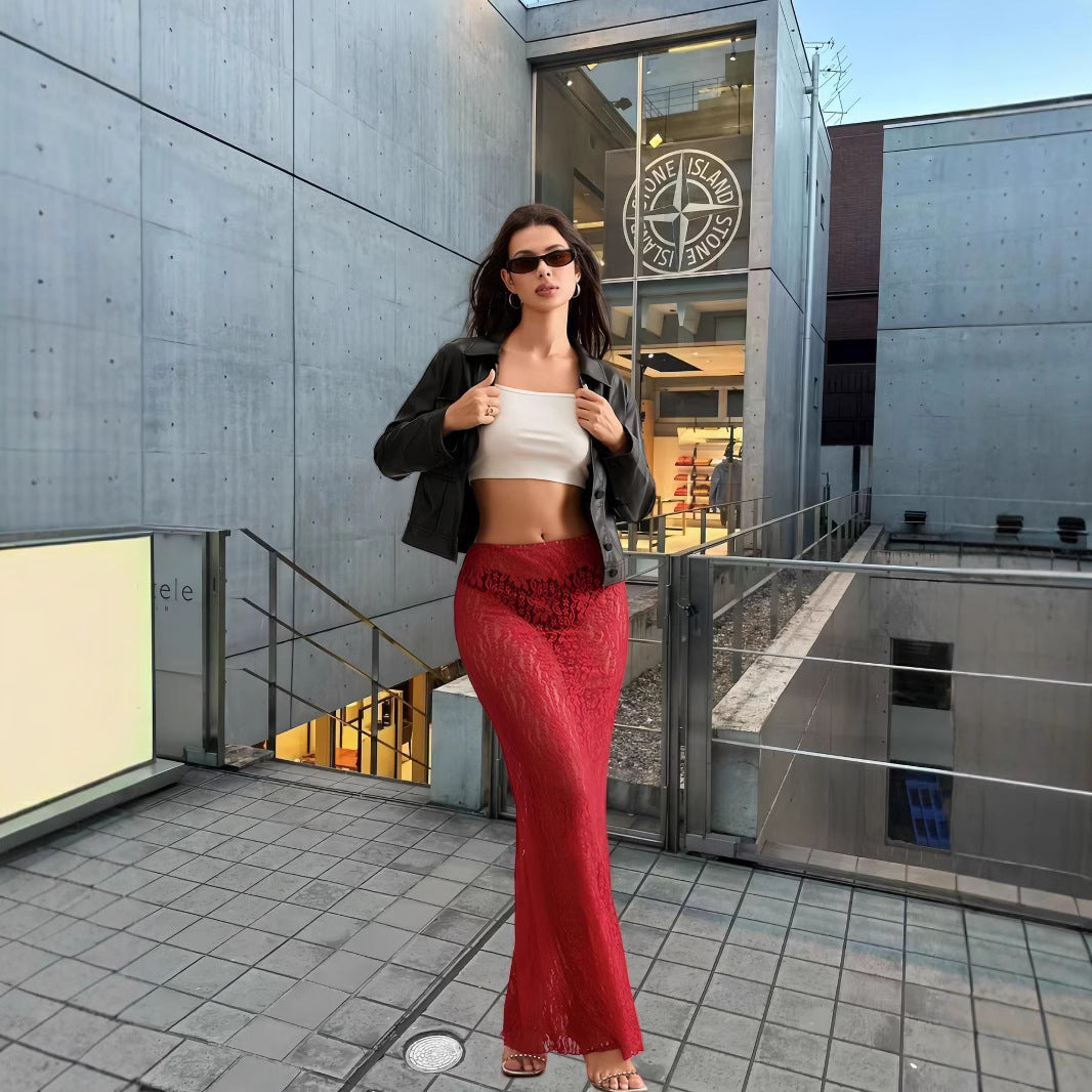 Fashion Personality Lace Slim Fit Skirt For Women
