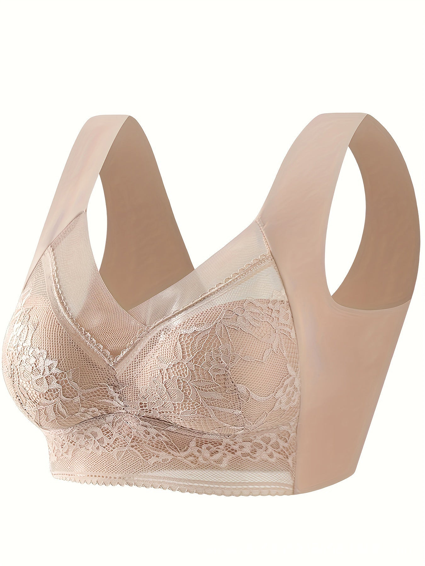 Seamless Wireless Lace Bralette Bra Women's Fashion Personalized Vest Lace Bra